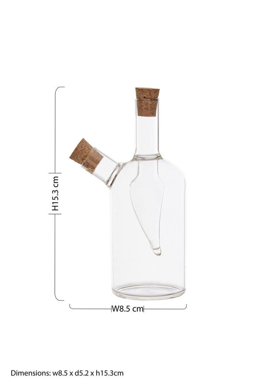 2 In 1 Glass Oil & Vinegar Bottle